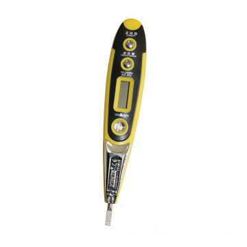 LCD Digital Display Voltage Test Pen Testing Pen Voltage Tester Electric Screwdriver Pen with light